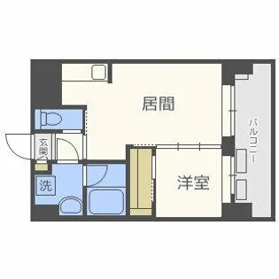 ノルデンハイム天満橋【11階】の間取り