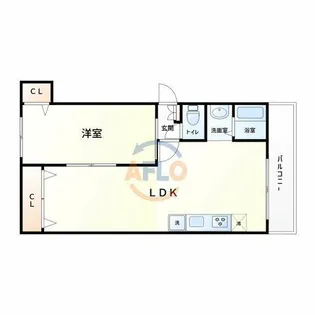 クレール・ド・ボタン【4階】の間取り