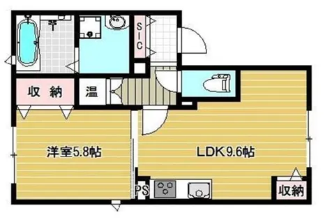 シャロームⅡ【201号室】の間取り