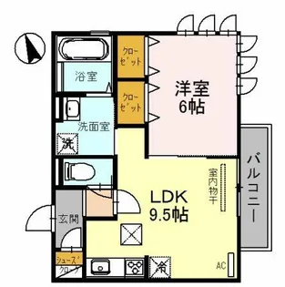 J・アメニティ北今宿【2階】の間取り