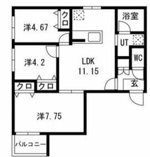 エス.フィールド奏【5階】の間取り