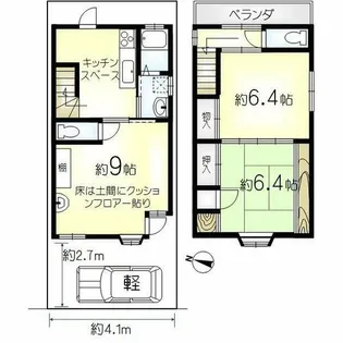 京都府京都市西京区上桂前田町【一戸建】の間取り