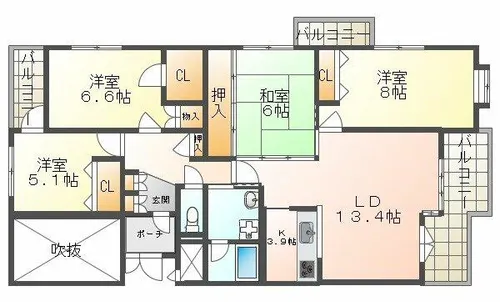 ハイマート舞子坂【2階】の間取り