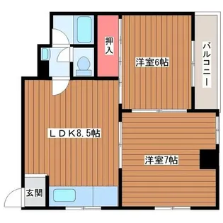 サンシャインMKM東小橋【4階】の間取り