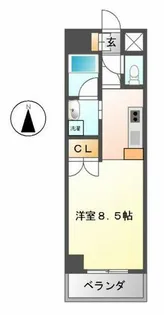 LUMINOUS東別院【202号室】の間取り