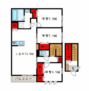 エルメゾン210【2階】の間取り