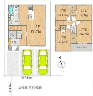 兵庫県姫路市西今宿6丁目【一戸建】の間取り