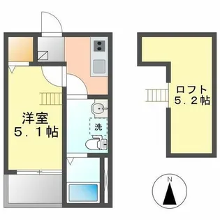 シルバード【102号室】の間取り