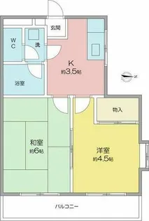 セント・ウィング白鳥【4階】の間取り