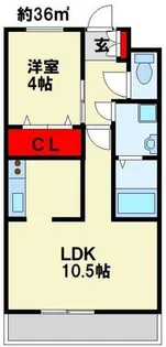 ベッラ・ヴィスタ【106号室】の間取り