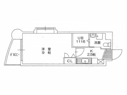 ベルガ北方【9階】の間取り