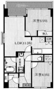 サンヒルズ高野【4階】の間取り