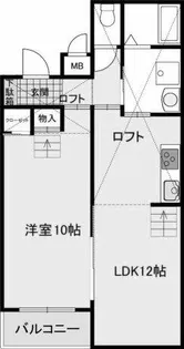 ケイズプレイス旦過【7階】の間取り