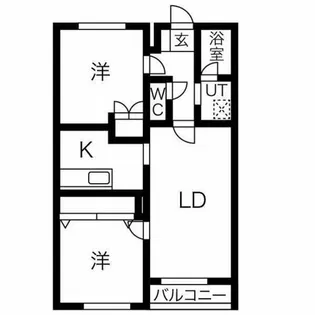 ポセイドン宮の沢【1階】の間取り