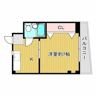 サニーハイツ【1階】の間取り