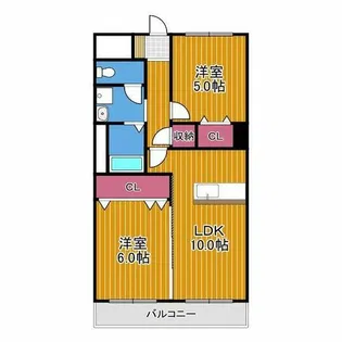 ヴィハーラ仲本【4階】の間取り