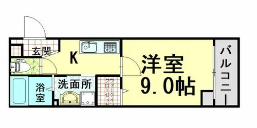 AH岩塚【2階】の間取り