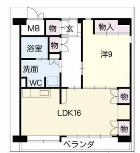 サンリット一番館【4階】の間取り