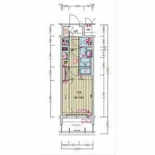 プレサンス名古屋駅ゲート【13階】の間取り