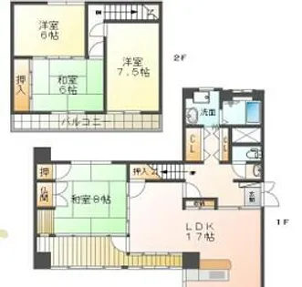 白岡ビル【101号室】の間取り