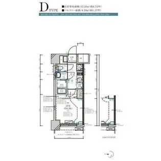 ディアレイシャス名古屋大須通【304号室】の間取り