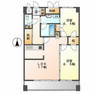 グラン・アベニュー名駅【12階】の間取り