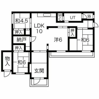真駒内柏丘団地A9号棟【1階】の間取り