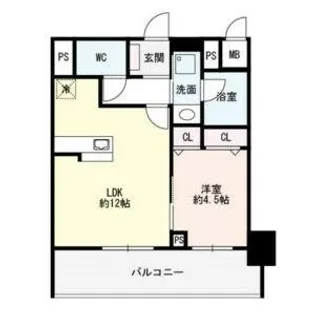 Flair丸の内【6階】の間取り