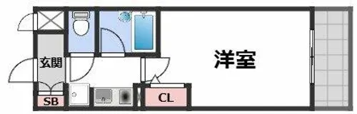 エスリード本町【8階】の間取り