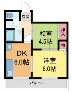 ハイム甲子園【302号室】の間取り