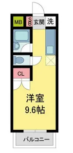 ヴィラロンシャン【202号室】の間取り