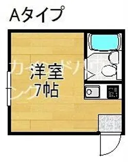 万代住之江コーポ【1階】の間取り
