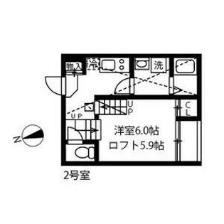 ハーモニーテラス大杉町Ⅲ【1階】の間取り