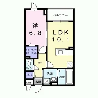 アーバンコート堀川西【4階】の間取り