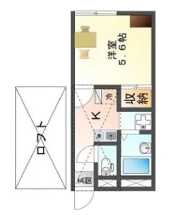 アベニュー高町【102号室】の間取り