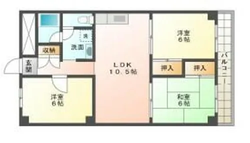 メゾンM【803号室】の間取り