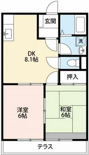 ドエルマルシェA棟【1階】の間取り