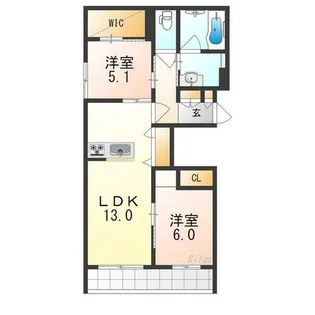 iSiscore【2階】の間取り