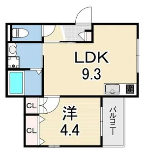 CASA魚崎北町【2階】の間取り