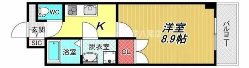 FLATS MINAGUCHI【4階】の間取り