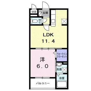 アーバンコート堀川西【1階】の間取り