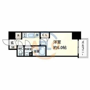 プレサンス新大阪コアシティ【10階】の間取り