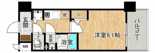エスリード大阪平野プライム【2階】の間取り