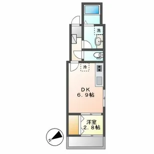 エテルノ幅下【5階】の間取り