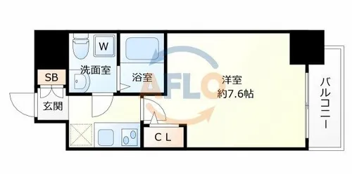 ARISTO扇町【8階】の間取り