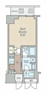 クレストコート堂島【4階】の間取り
