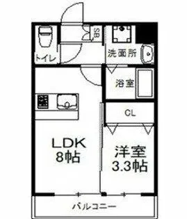 スプランディッド堺東【7階】の間取り