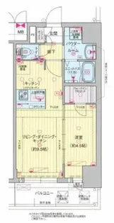 プレサンスDOMECITYコレーレ【4階】の間取り