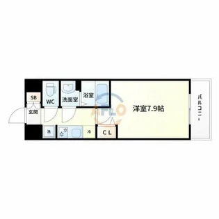 プレサンスNEO上新庄PRIMECRUIS【6階】の間取り