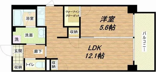 ブリリアント同心【10階】の間取り